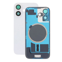 Apple iPhone 16 - Sticlă pentru carcasa din spate + Sticlă cameră + Placă metalică + Magne?i MagSafe (White)
