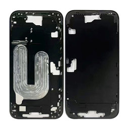 Apple iPhone 16 - Ramă mijlocie + Butoane de pornire + Volum (Black)