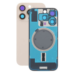 Apple iPhone 16 Pro - Sticlă pentru carcasa din spate + Sticlă cameră + Placă metalică + Magne?i MagSafe (Desert Titanium)