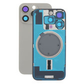 Apple iPhone 16 Pro - Sticlă pentru carcasa din spate + Sticlă cameră + Placă metalică + Magneți MagSafe (Natural Titanium)