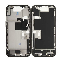 Apple iPhone 16 Pro - Ramă mijlocie + Butoane de pornire + Volum (Black Titanium)