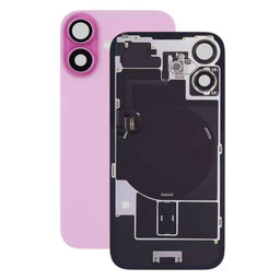 Apple iPhone 16 Plus - Sticlă pentru carcasa din spate + Sticlă cameră + Placă metalică + Magne?i MagSafe (Pink)