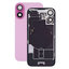 Apple iPhone 16 Plus - Sticlă pentru carcasa din spate + Sticlă cameră + Placă metalică + Magne?i MagSafe (Pink)