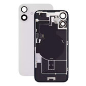 Apple iPhone 16 Plus - Sticlă pentru carcasa din spate + Sticlă cameră + Placă metalică + Magneți MagSafe (White)