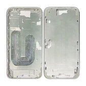 Apple iPhone 16 Plus - Ramă mijlocie + Butoane de pornire + Volum (White)