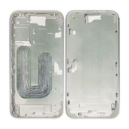 Apple iPhone 16 Plus - Ramă mijlocie + Butoane de pornire + Volum (White)