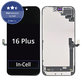 Ecran In-Cell FHD pentru iPhone 16 Plus, Sticlă tactilă cu ramă, FixPremium