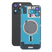 Apple iPhone 16 Pro Max - Sticlă pentru carcasa din spate + Sticlă cameră + Placă metalică + Magneți MagSafe (Black Titanium)