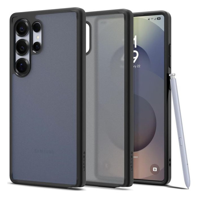 Spigen - Caz Ultra Hybrid pentru Samsung Galaxy S25 Ultra, Frost Black