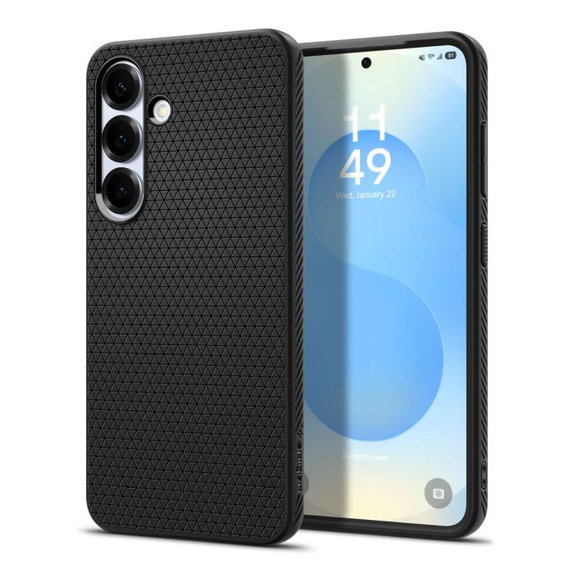 Spigen - Caz Liquid Air pentru Samsung Galaxy S25+, Matte Black