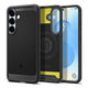 Spigen - Caz Rugged Armor cu MagSafe pentru Samsung Galaxy S25, Matte Black
