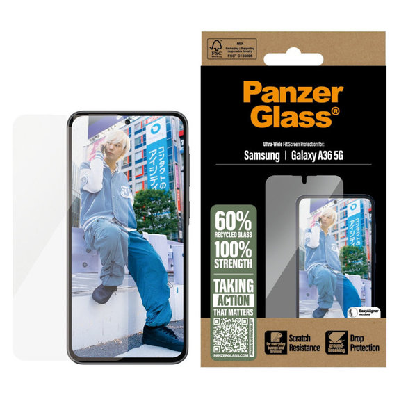 Sticlă securizată UWF pentru Samsung A36 5G, Transparent, PanzerGlass