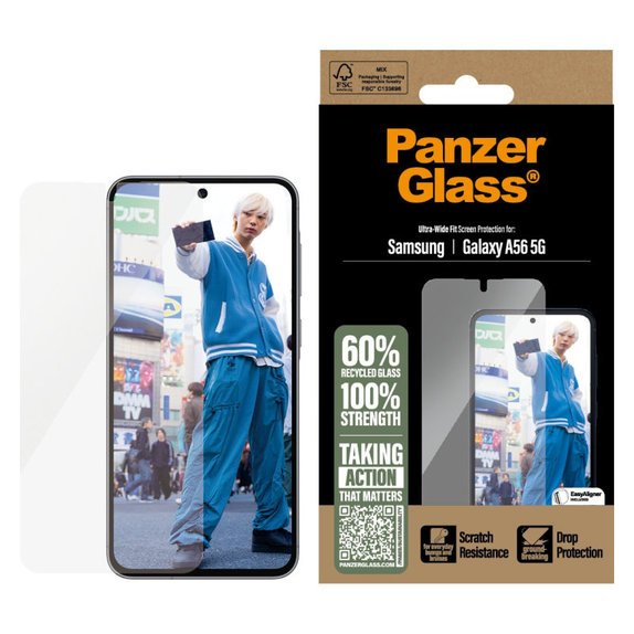 Sticlă securizată UWF pentru Samsung A56 5G, Transparent, PanzerGlass