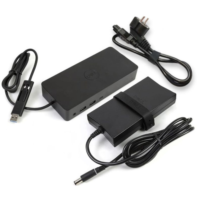 Dell D6000 - Stație de andocare (USB-C) + Adaptor 130W Recondiționat