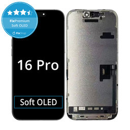 Apple iPhone 16 Pro  - Ecran LCD + Sticlă Tactilă + Ramă Soft OLED FixPremium