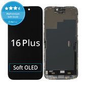 Apple iPhone 16 Plus - Ecran LCD + Sticlă Tactilă + Ramă Soft OLED FixPremium
