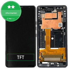 HTC U12 Plus - Ecran LCD + Sticlă Tactilă + Ramă (Black) TFT