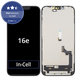 Ecran In-Cell FHD pentru iPhone 16e, Sticlă tactilă cu ramă, FixPremium