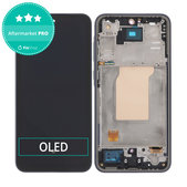 Samsung Galaxy A35 A356B - Ecran LCD + Sticlă Tactilă + Ramă (Awesome Iceblue) OLED