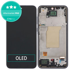 Samsung Galaxy A35 A356B - Ecran LCD + Sticlă Tactilă + Ramă (Blue Black) OLED
