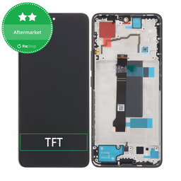Xiaomi Redmi Note 13 Pro 5G 2312DRA50C - Ecran LCD + Sticlă Tactilă + Ramă (Midnight Black) TFT
