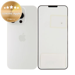 Sticlă Carcasă Spate pentru iPhone 15 Pro | White Titanium | 661-35701 | Genuine Apple