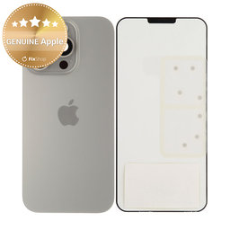 Sticlă Carcasă Spate pentru iPhone 16 Pro | Natural Titanium | 661-42725 | Genuine Apple