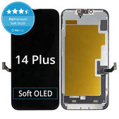 Ecran Soft OLED pentru iPhone 14 Plus - Sticlă Tactilă + Ramă, DIAGNOSTIC