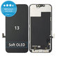 Ecran Soft OLED pentru iPhone 13, Sticlă tactilă cu ramă, DIAGNOSTIC