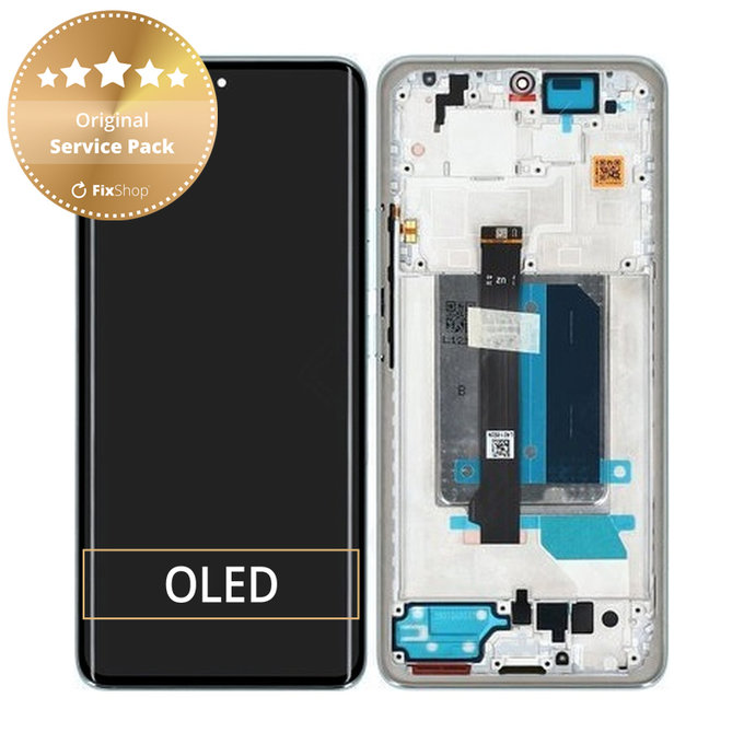 Xiaomi Redmi Note 14 Pro+ 5G - Ecran LCD + Sticlă Tactilă + Ramă (Frost Blue) - 5600170O16U00 Genuine Service Pack