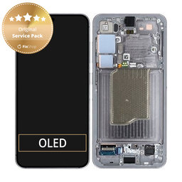 Samsung Galaxy S25 - Ecran LCD + Sticlă Tactilă + Ramă (Silver Shadow) - GH82-36329A Genuine Service Pack