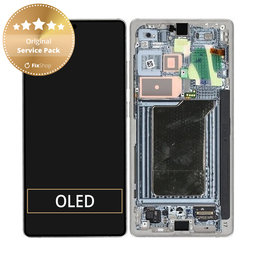 Samsung Galaxy S25 Ultra - Ecran LCD + Sticlă Tactilă + Ramă (Titanium Silver) - GH82-36387A Genuine Service Pack