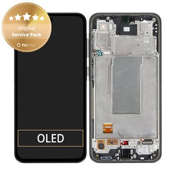 Samsung Galaxy A36 A366E - Ecran LCD + Sticlă Tactilă + Ramă (Awesome Black) - GH82-36841A Genuine Service Pack