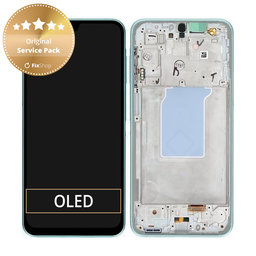 Samsung Galaxy A26 A266E - Ecran LCD + Sticlă Tactilă + Ramă (Mint) - GH82-37049C Genuine Service Pack