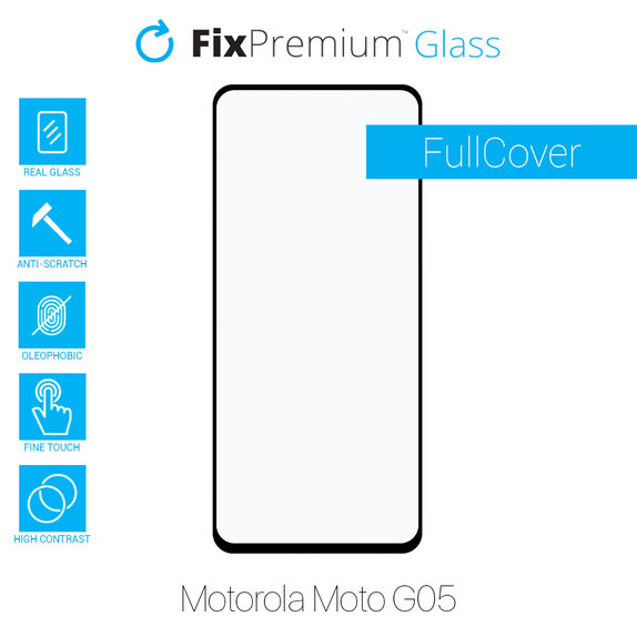 FixPremium FullCover Glass - Geam Securizat pentru Motorola Moto G05