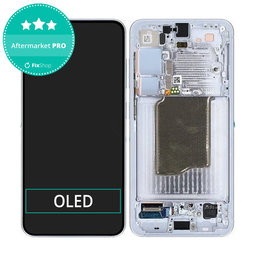 Samsung Galaxy S25 - Ecran LCD + Sticlă Tactilă + Ramă (Icyblue) OLED
