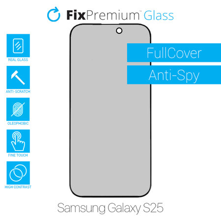 FixPremium Privacy Anti-Spy Glass - Geam Securizat pentru Samsung Galaxy S25
