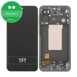 Samsung Galaxy A56 A566E - Ecran LCD + Sticlă Tactilă + Ramă (Awesome Graphite) TFT