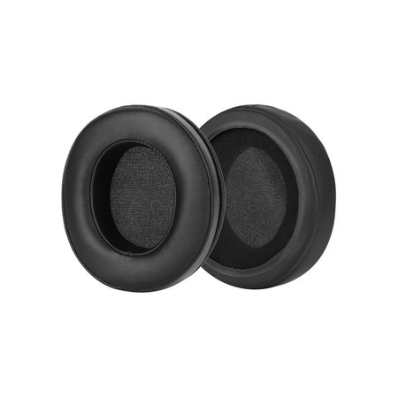 Perne de schimb pentru pentru Razer Nari, Kraken, Spumă cu memorie + piele PU, Negru, 1 pereche