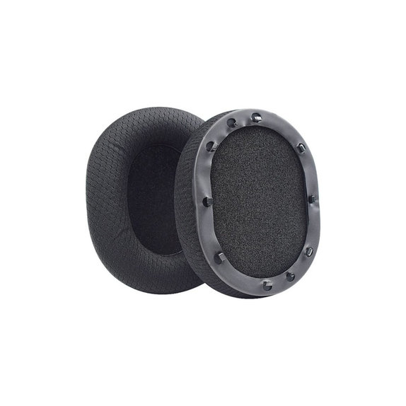 Perne de schimb pentru Razer BlackShark, Spumă cu memorie + Textil, Negru, Gel răcoritor, 1 pereche