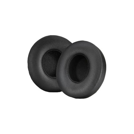 Perne de schimb pentru pentru Beats Solo 4, Spumă cu memorie + piele PU, Negru, 1 pereche