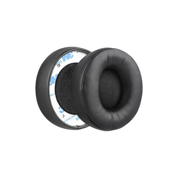 Perne de schimb pentru Beats Solo Pro, Wireless, Spumă cu memorie + piele PU, Negru, 1 pereche