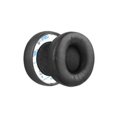 Perne de schimb pentru pentru Beats Solo Pro, Wireless, Spumă cu memorie + piele PU, Negru, 1 pereche