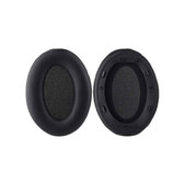 Perne de schimb pentru Sony WH-1000XM3, Spumă cu memorie + piele PU, Negru, 1 pereche