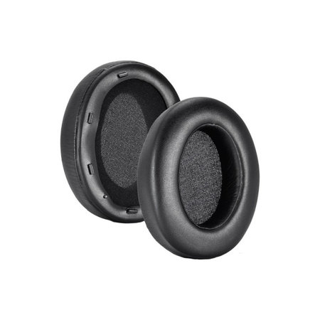 Perne de schimb pentru pentru Sony WH-XB910N, Spumă cu memorie + piele PU, Negru, 1 pereche