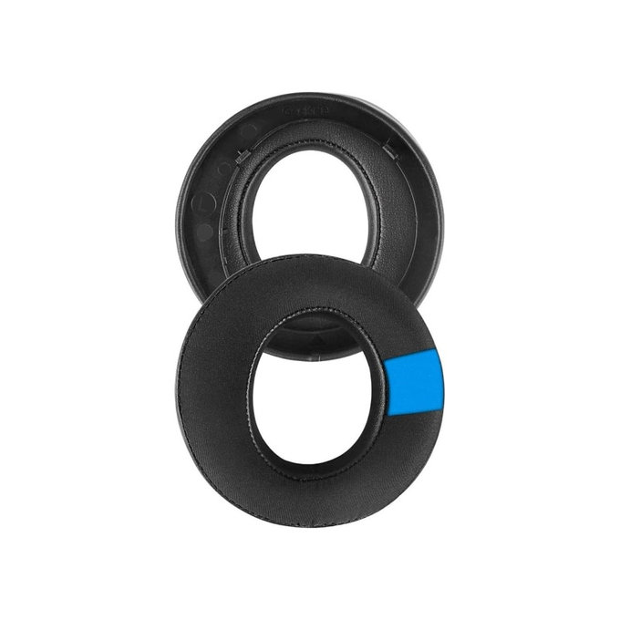 Perne de schimb pentru pentru Sony Playstation 5 Pulse 3D PS5, Spumă cu memorie + piele PU, Negru, Gel răcoritor, 1 pereche