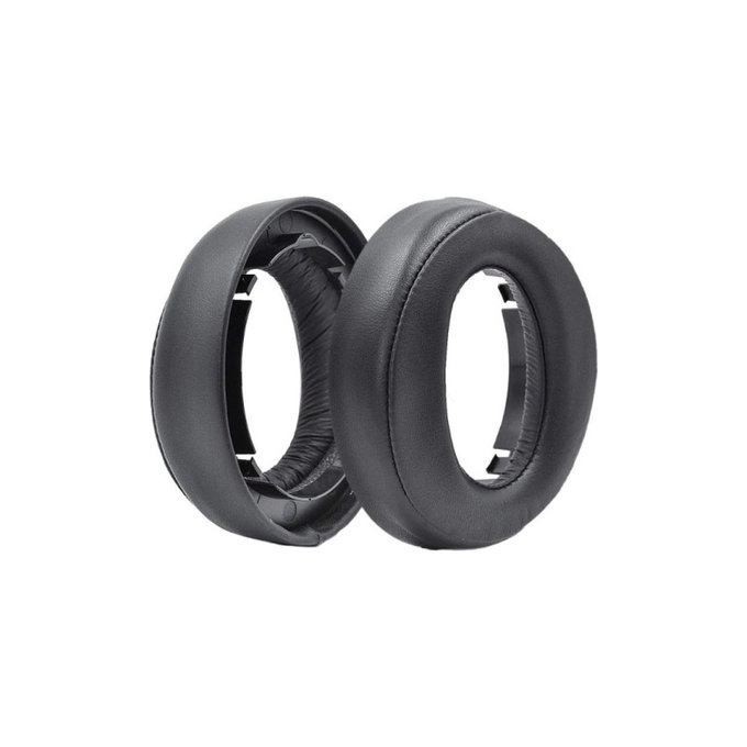 Perne de schimb pentru pentru Sony Playstation Platinum, Spumă cu memorie + piele PU, Negru, 1 pereche