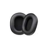 Perne de schimb pentru Sony MDR-7506, Spumă cu memorie + piele PU, Negru, 1 pereche