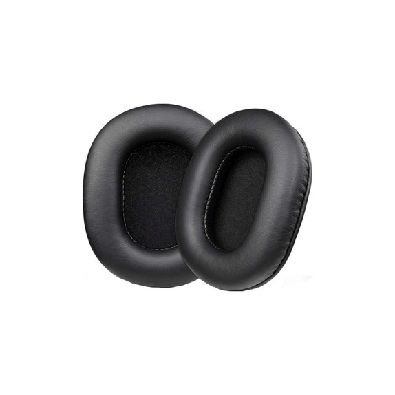 Perne de schimb pentru Sony MDR-7506, Spumă cu memorie + piele PU, Negru, 1 pereche