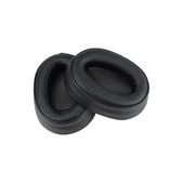 Perne de schimb pentru Sony WH-H900N, Spumă cu memorie + piele PU, Negru, 1 pereche